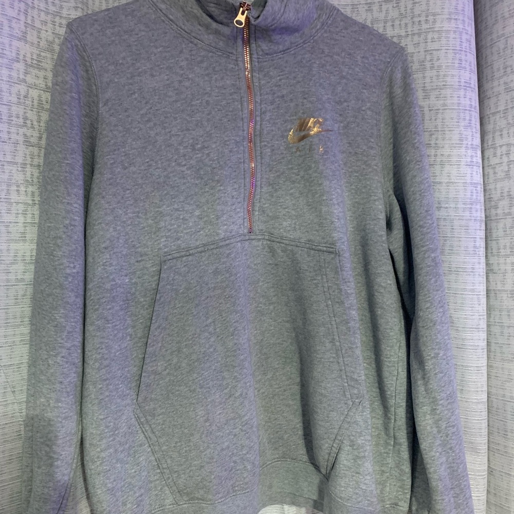 Women’s grey Nike 1/2 zip - Picture 3 of 7